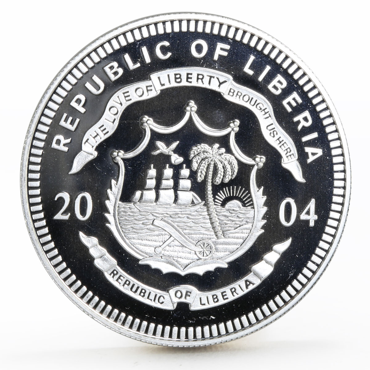 Liberia 20 dollars Athens Olympic Games series Taekwondo proof silver coin 2004