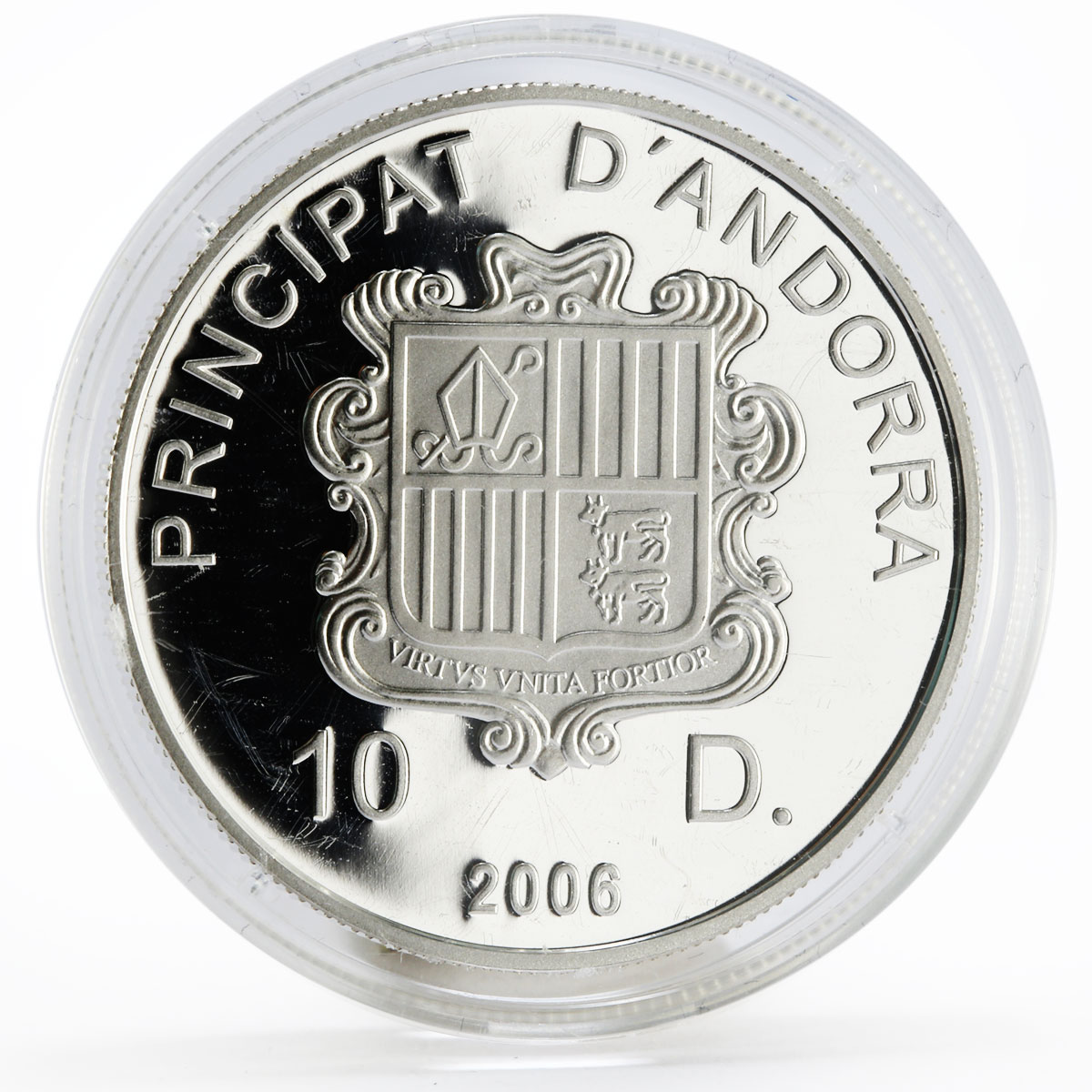 Andorra 10 diners Football World Cup in Germany proof silver coin 2006