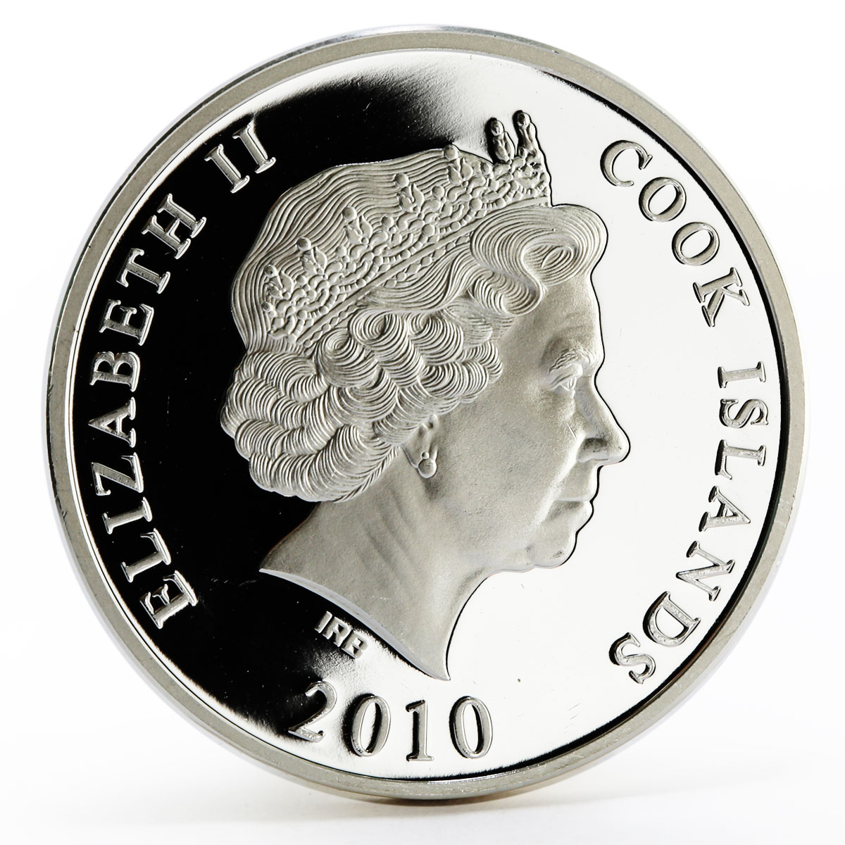 Cook Islands 10 dollars World Monuments series Belgium Atomium silver coin 2010