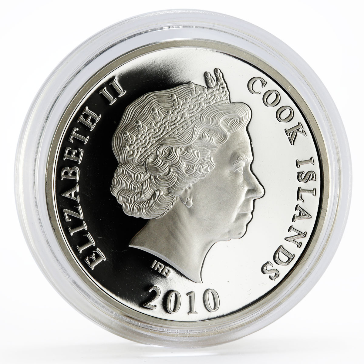 Cook Islands 10 dollars World Monuments series Belgium Atomium silver coin 2010