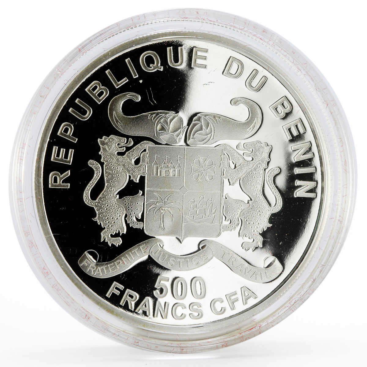 Benin 500 francs 85 Years of Vatican State Pope Benedict XVI silver coin 2014