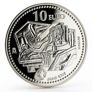 Spain 10 euro European Artists series Juan Gris proof silver coin 2012