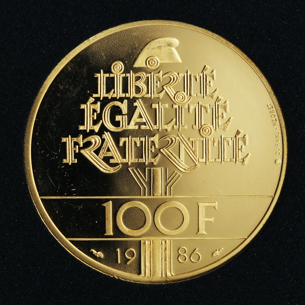 France 100 francs 100th Anniversary Statue of Liberty gold coin 1986