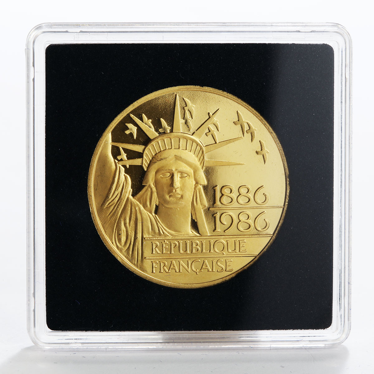 France 100 francs 100th Anniversary Statue of Liberty gold coin 1986