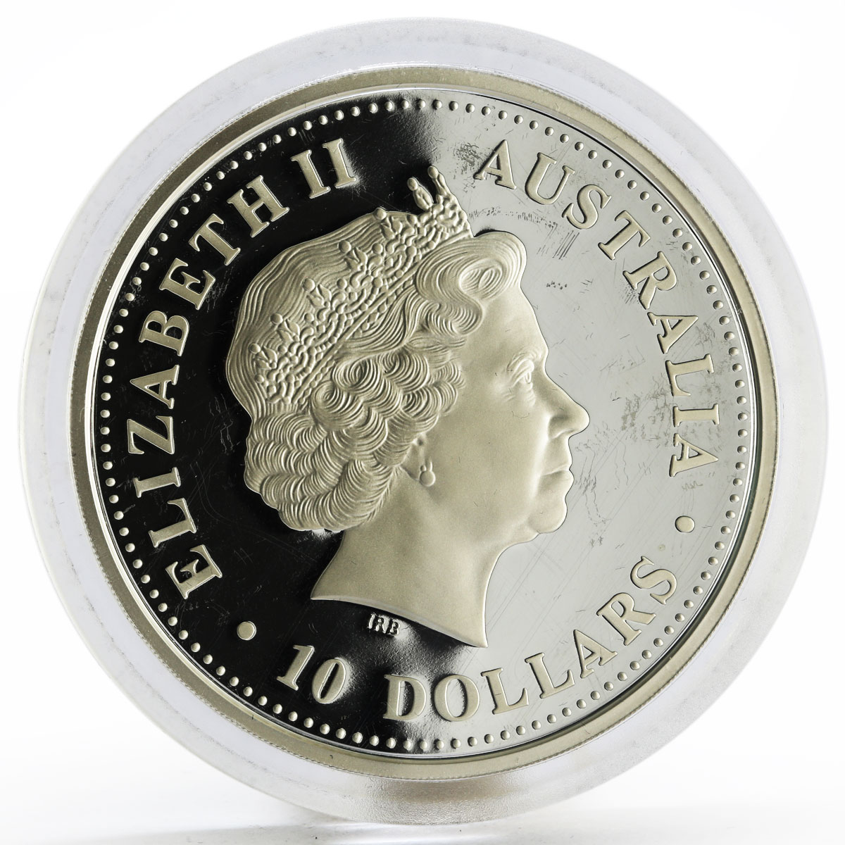 Australia 10 dollars Kookaburra Evolution of Knowledge proof silver coin 2005