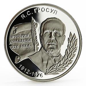 Transnistria 100 rubles Famous Transnistrians Grosul proof silver coin 2004