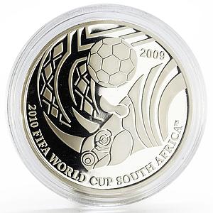 Palau 5 dollars Football World Cup in South Africa The Rhino silver coin 2009