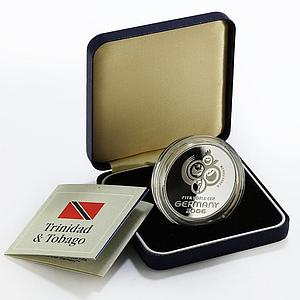 Trinidad and Tobago 100 dollars Football World Cup in Germany silver coin 2006