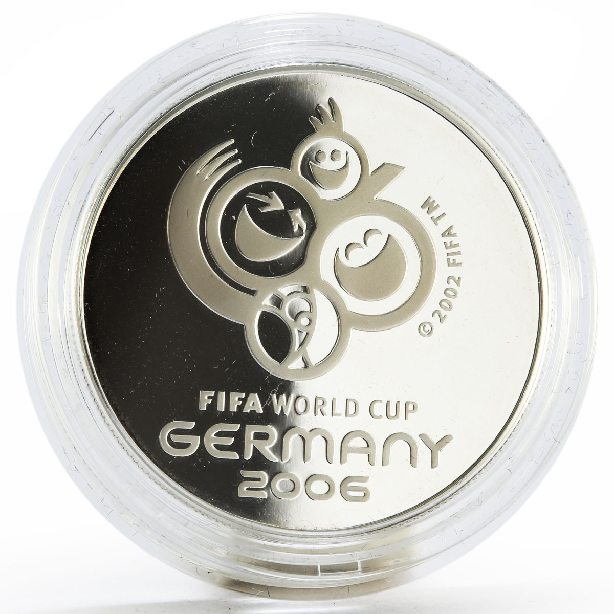 Trinidad and Tobago 100 dollars Football World Cup in Germany silver coin 2006