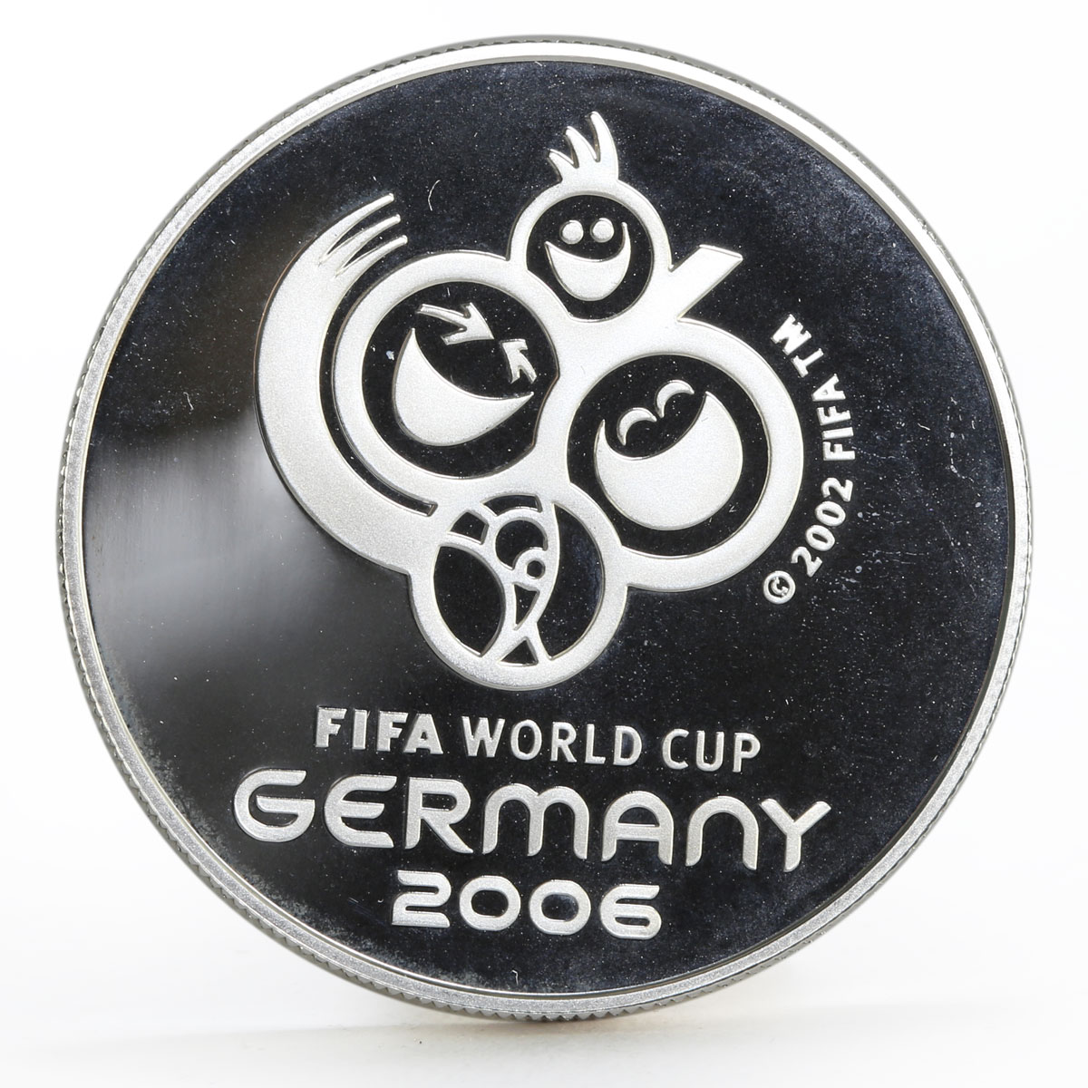 Trinidad and Tobago 100 dollars Football World Cup in Germany silver coin 2006