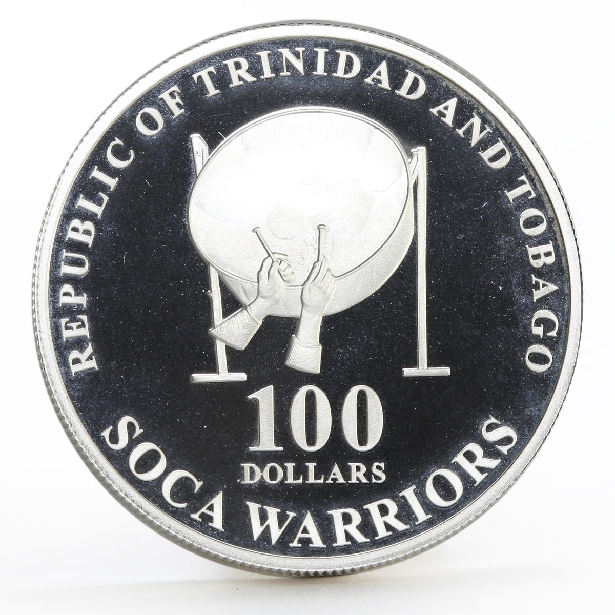 Trinidad and Tobago 100 dollars Football World Cup in Germany silver coin 2006