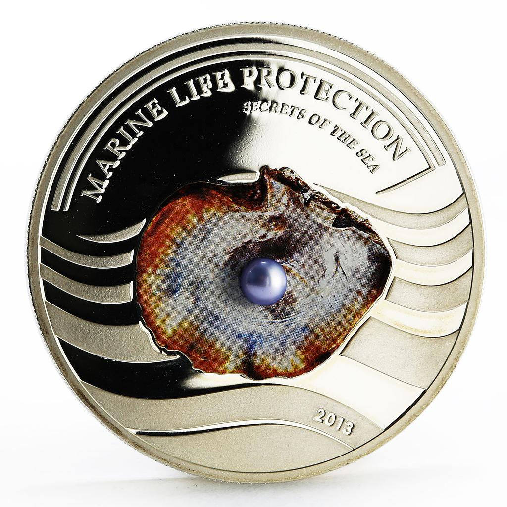 Palau 5 dollars Secrets of the Sea Marine Life Protection proof silver coin 2013