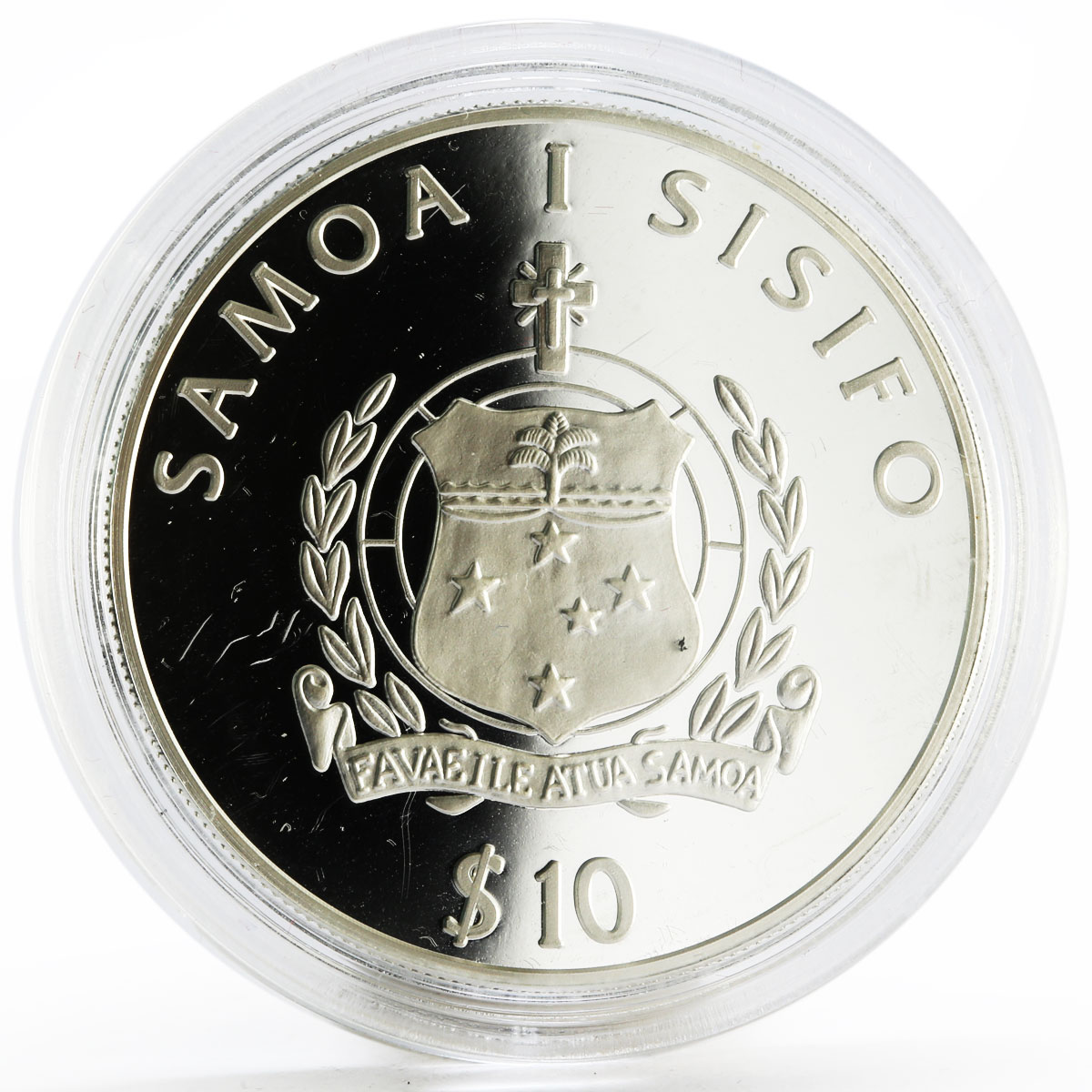 Samoa 10 dollars Sydney Olympic Games series Volleyball proof silver coin 2000