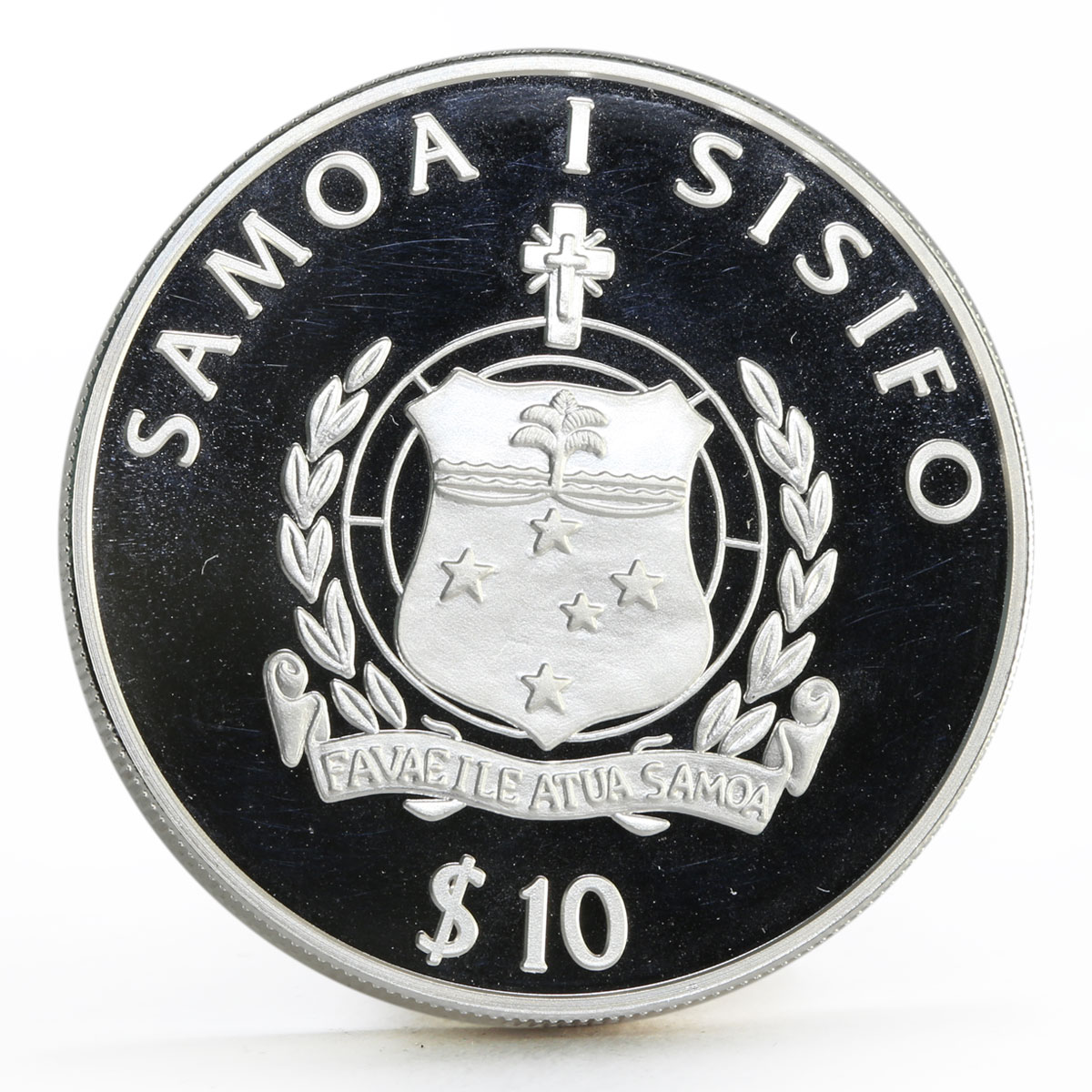 Samoa 10 dollars Sydney Olympic Games series Volleyball proof silver coin 2000