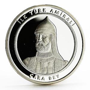 Turkey 20 lira Chaka Bey the Seljuk Commander of Warships proof silver coin 2016