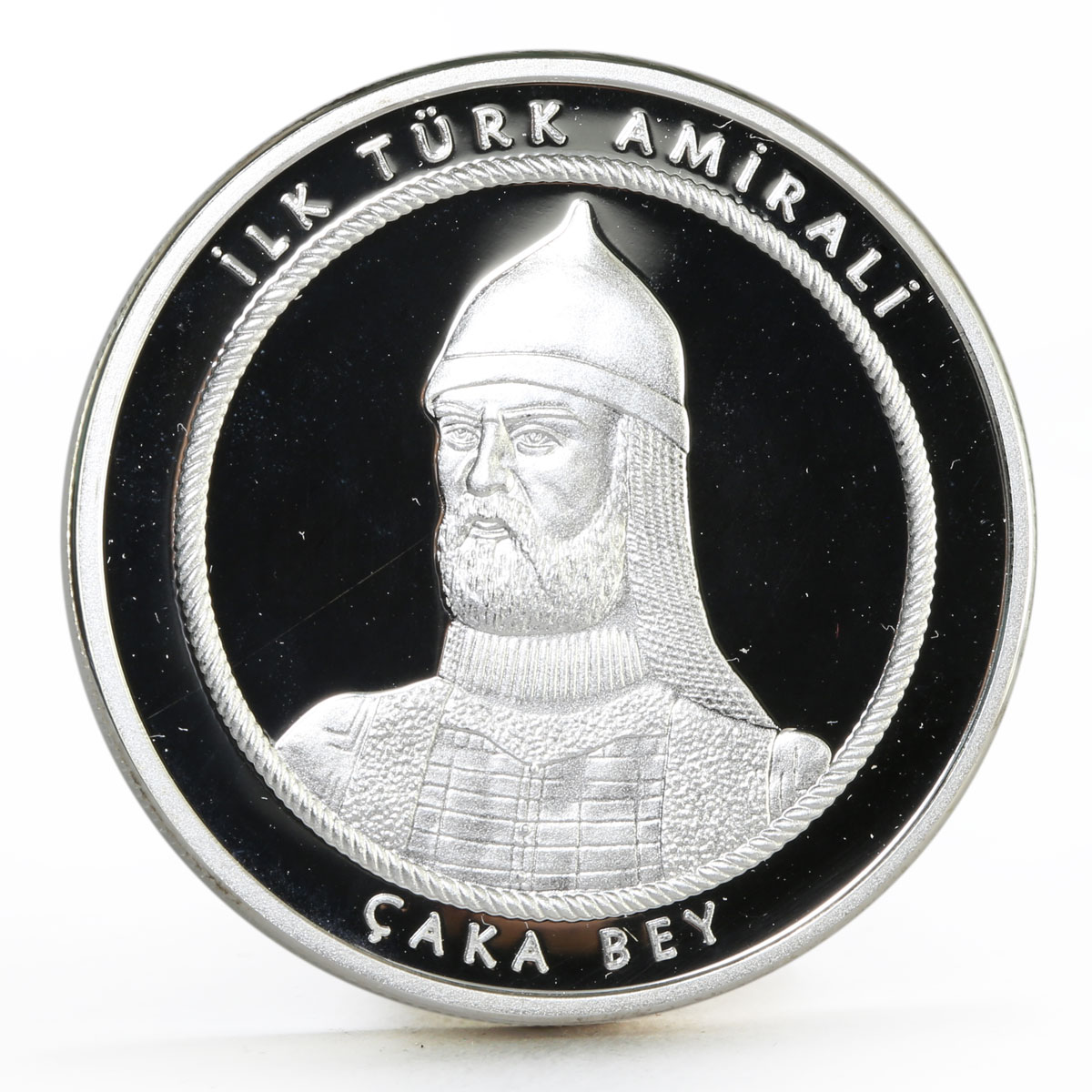 Turkey 20 lira Chaka Bey the Seljuk Commander of Warships proof silver coin 2016