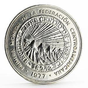 Salvador 25 colones 18th Anniversary of Governors Assembly silver coin 1977