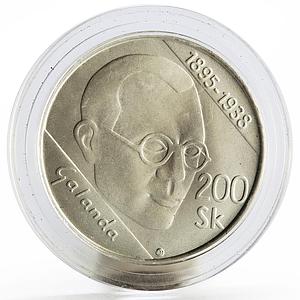 Slovakia 200 korun 100th Anniversary of Mikulas Galanda Art silver coin 1995