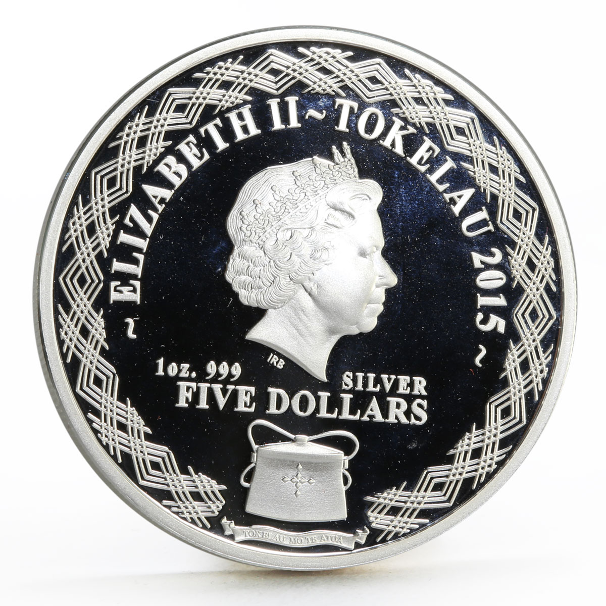 Tokelau 5 dollars Messages of Love series Cupcake Hearts proof silver coin 2015