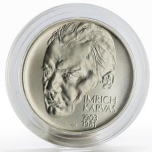 Slovakia 200 korun 100 Years of the Economist Imrich Karvas silver coin 2003