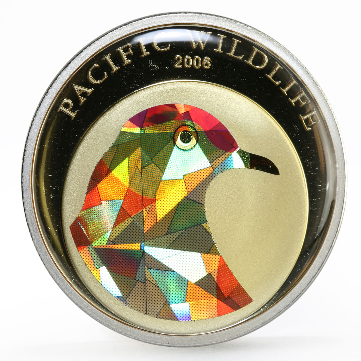 Palau 5 dollars Pacific Wildlife series Superb Fruit Dove proof silver coin 2006