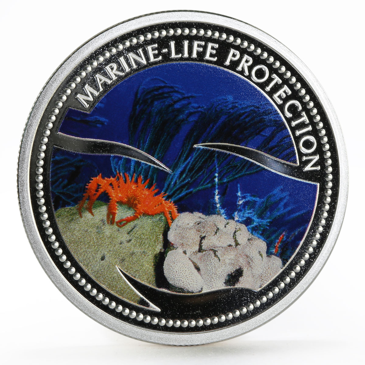 Palau 5 dollars Marine Life Protection series King Red Crab silver coin 2003