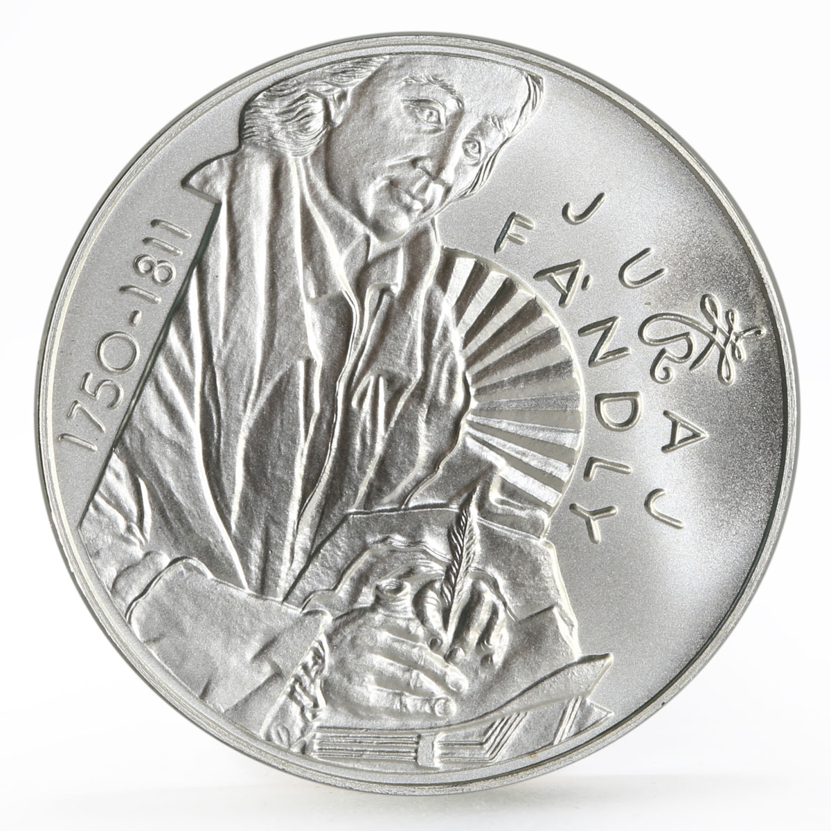 Slovakia 200 korun 250 Years of the the Writer Juraj Fandly silver coin 2000