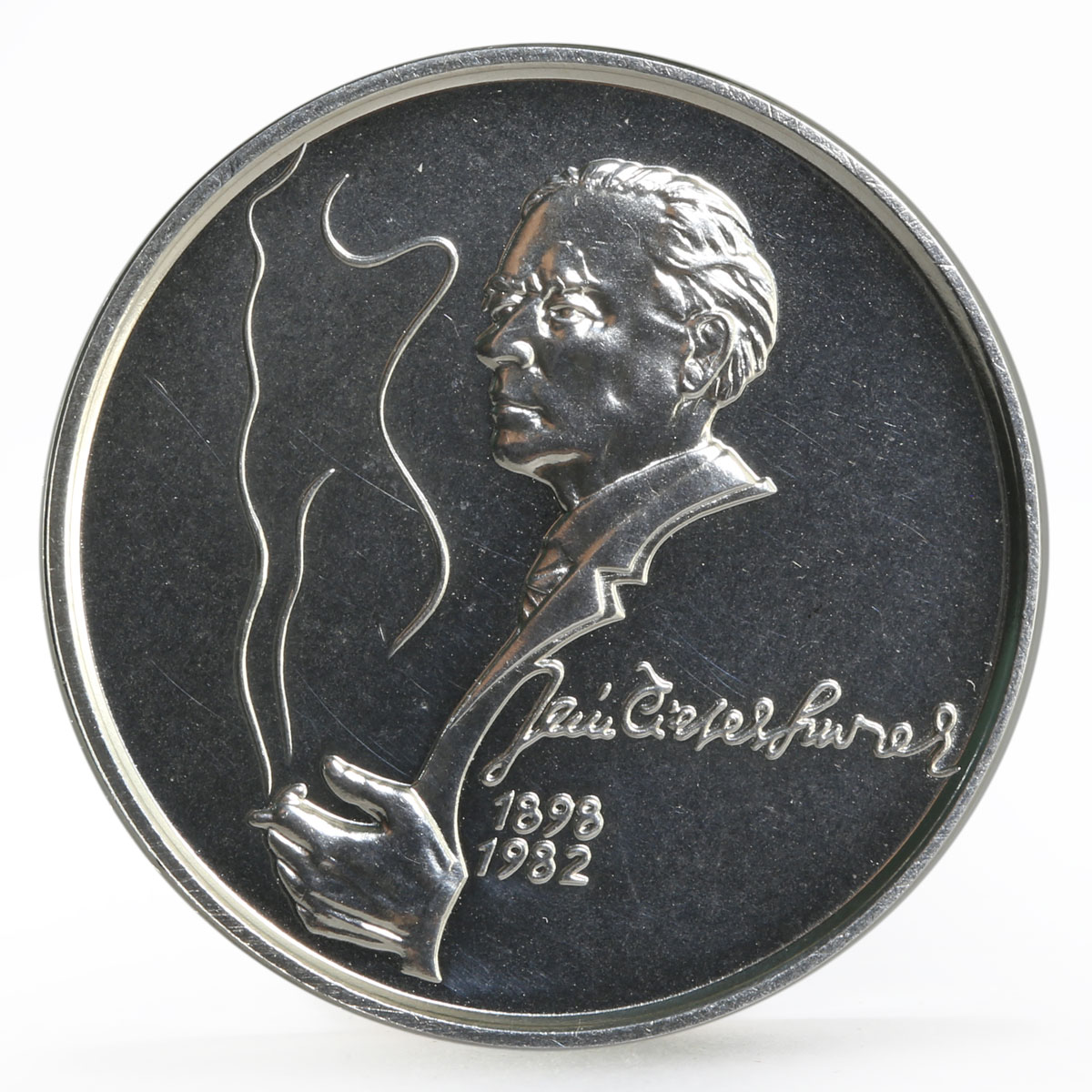 Slovakia 200 korun 100th Anniversary of the Birth of Jan Smrek silver coin 1998