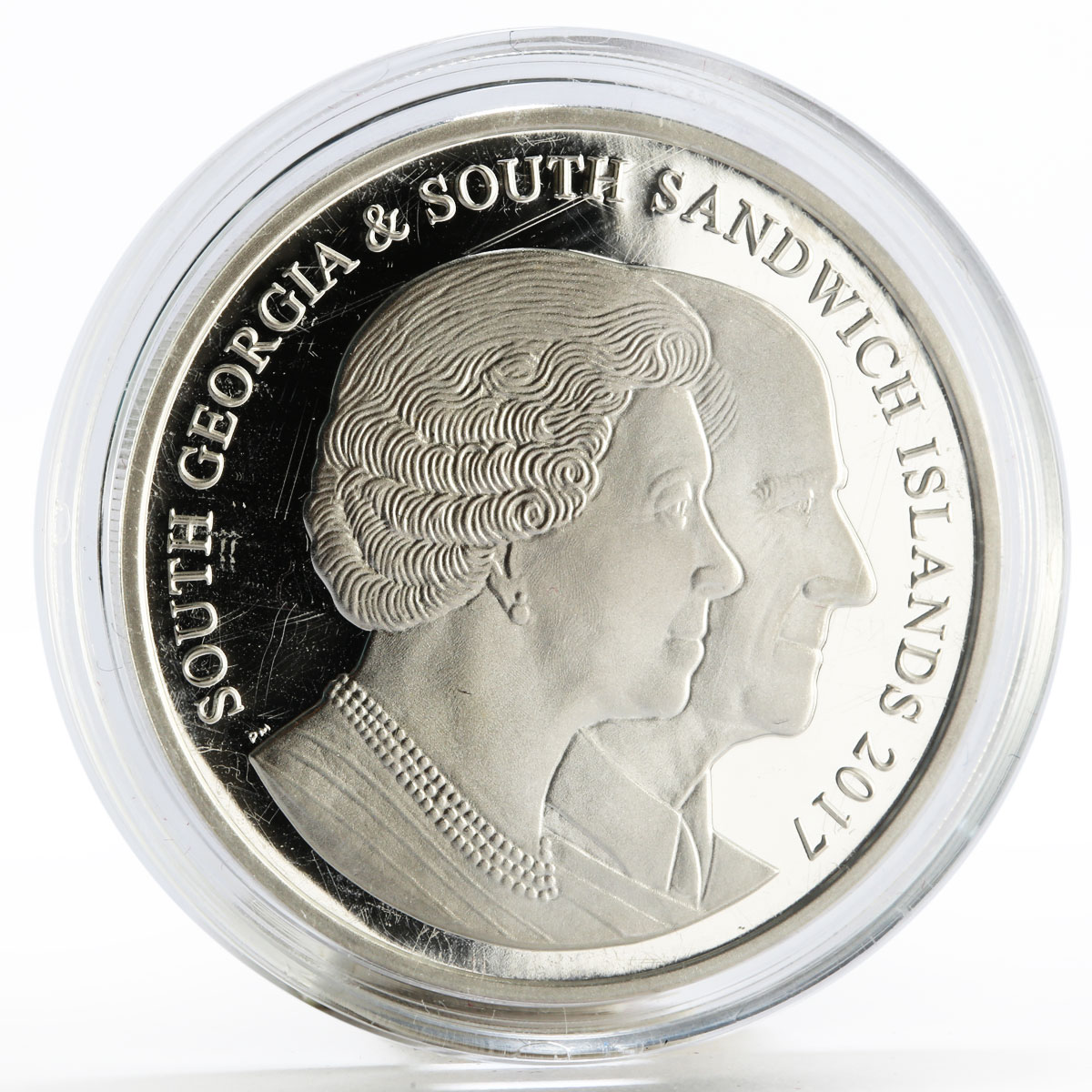 Sandwich Islands 2 pounds 70 Years of Marriage of Prince Philip silver coin 2017