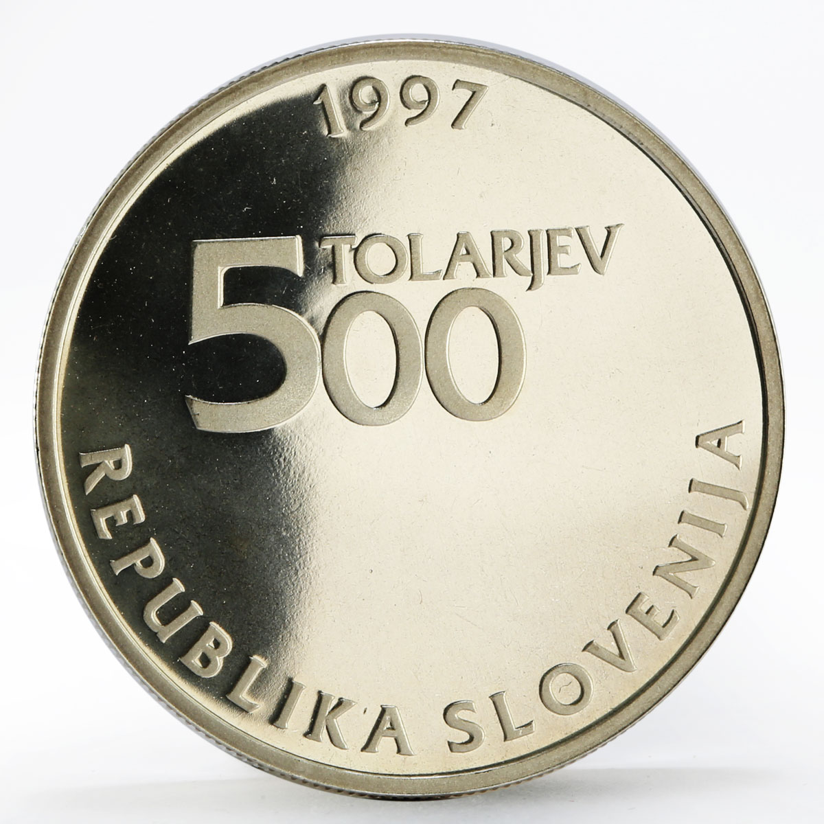 Slovenia 500 tolarjev 250th Anniversary of Sigmund Zois Sience silver coin 1997