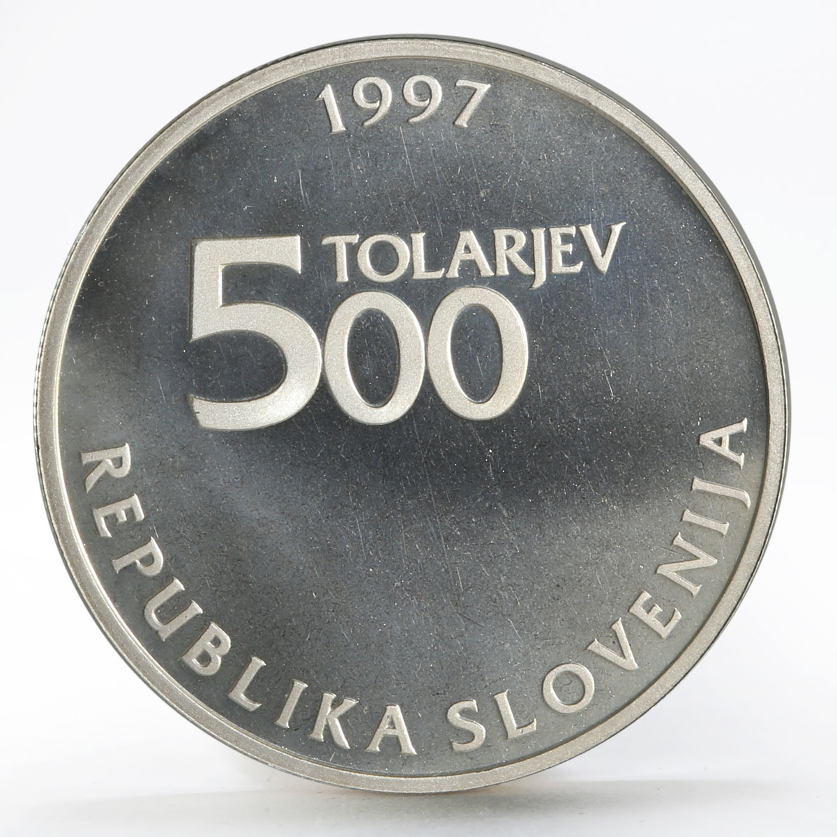 Slovenia 500 tolarjev 250th Anniversary of Sigmund Zois Sience silver coin 1997