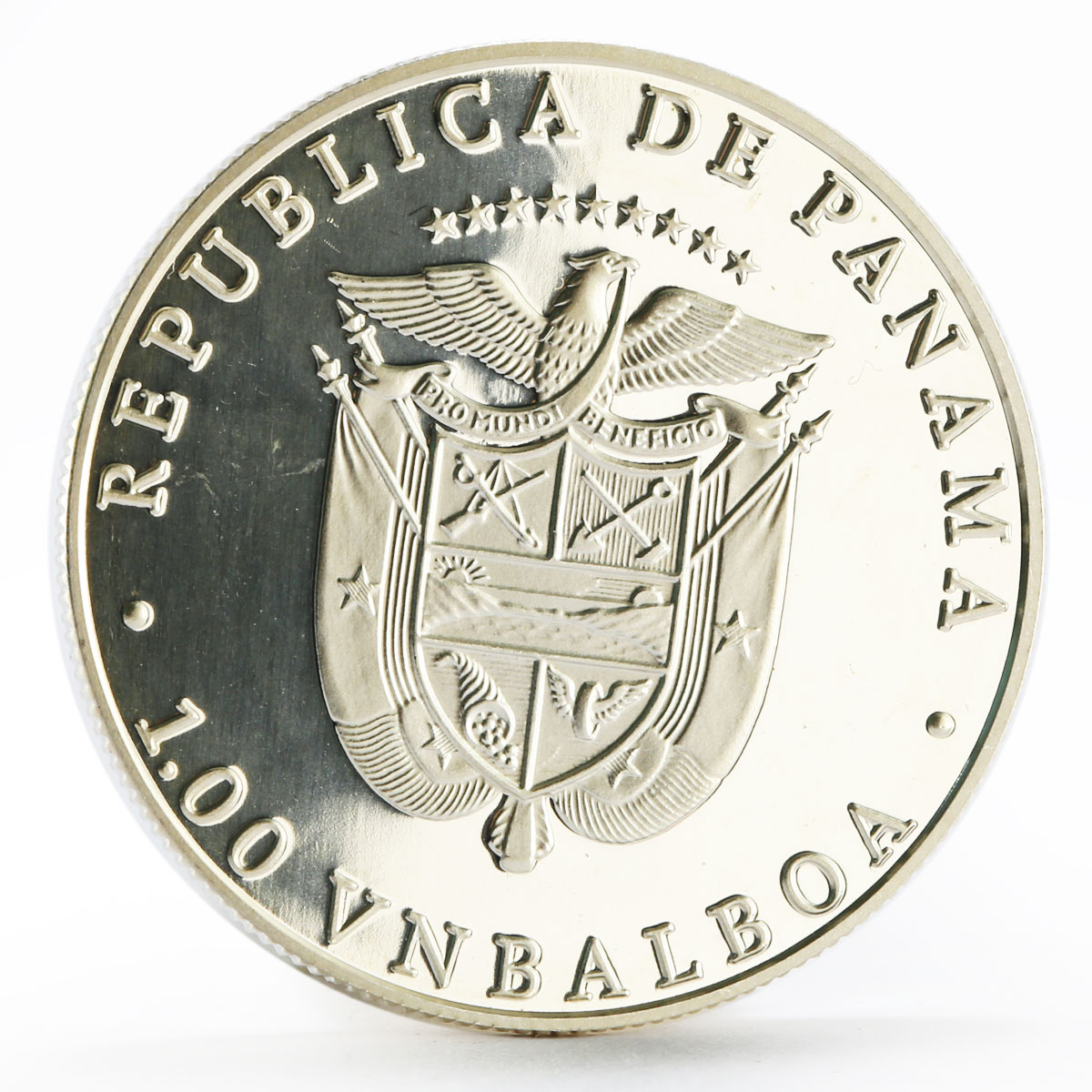 Panama 1 balboa Seoul Olympic Games series Tennis proof silver coin 1988