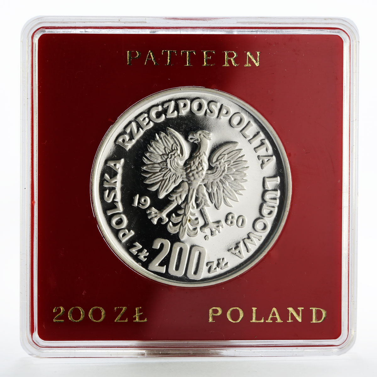 Poland 200 zlotych King Boleslaw the First Brave proba proof silver coin 1980