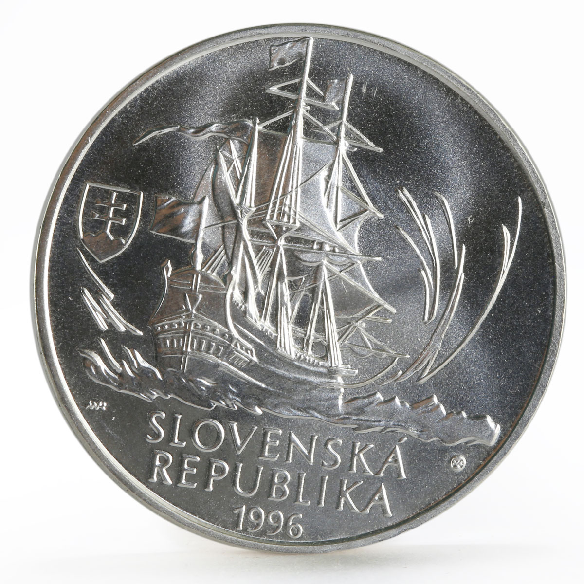 Slovakia 200 korun 200 Years of the Birth of Maurice Benyovszky silver coin 1996