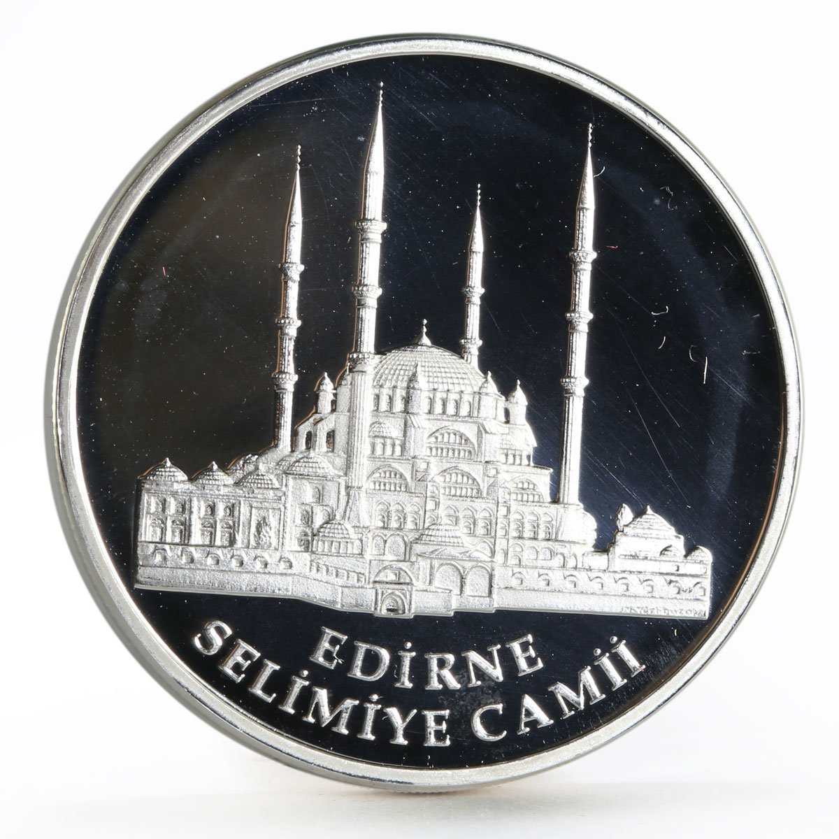 Turkey 20 lira Selimiye Camii Mosque in Edirne Islam Religion silver coin 2005