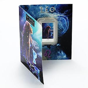 Niue 2 dollars Zodiac Signs series Leo colored proof silver coin 2011