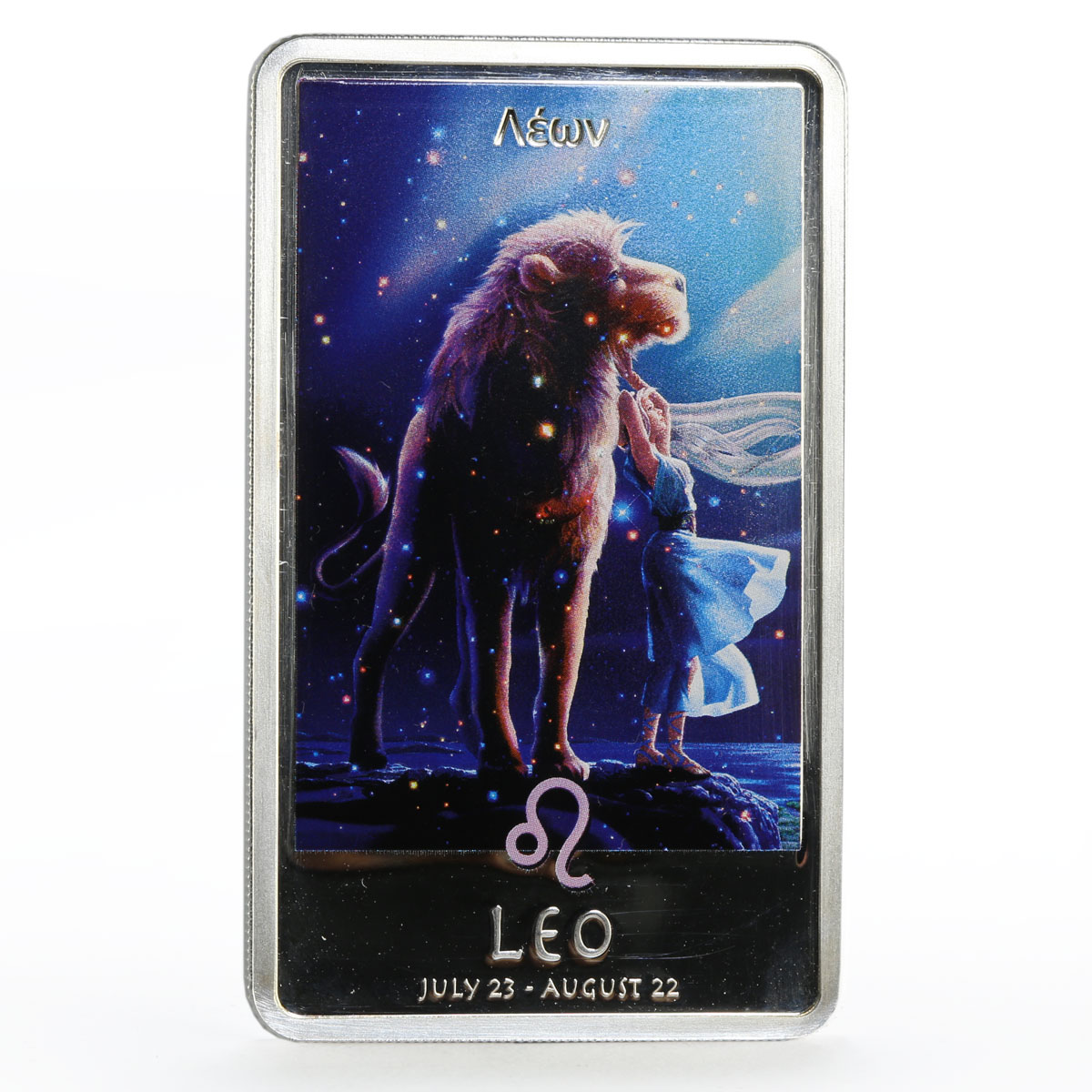 Niue 2 dollars Zodiac Signs series Leo colored proof silver coin 2011