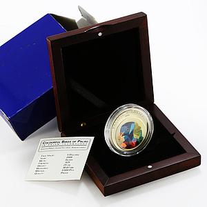 Palau 5 dollars Pacific Wildlife series Rainbow Lorikeet Bird silver coin 2006