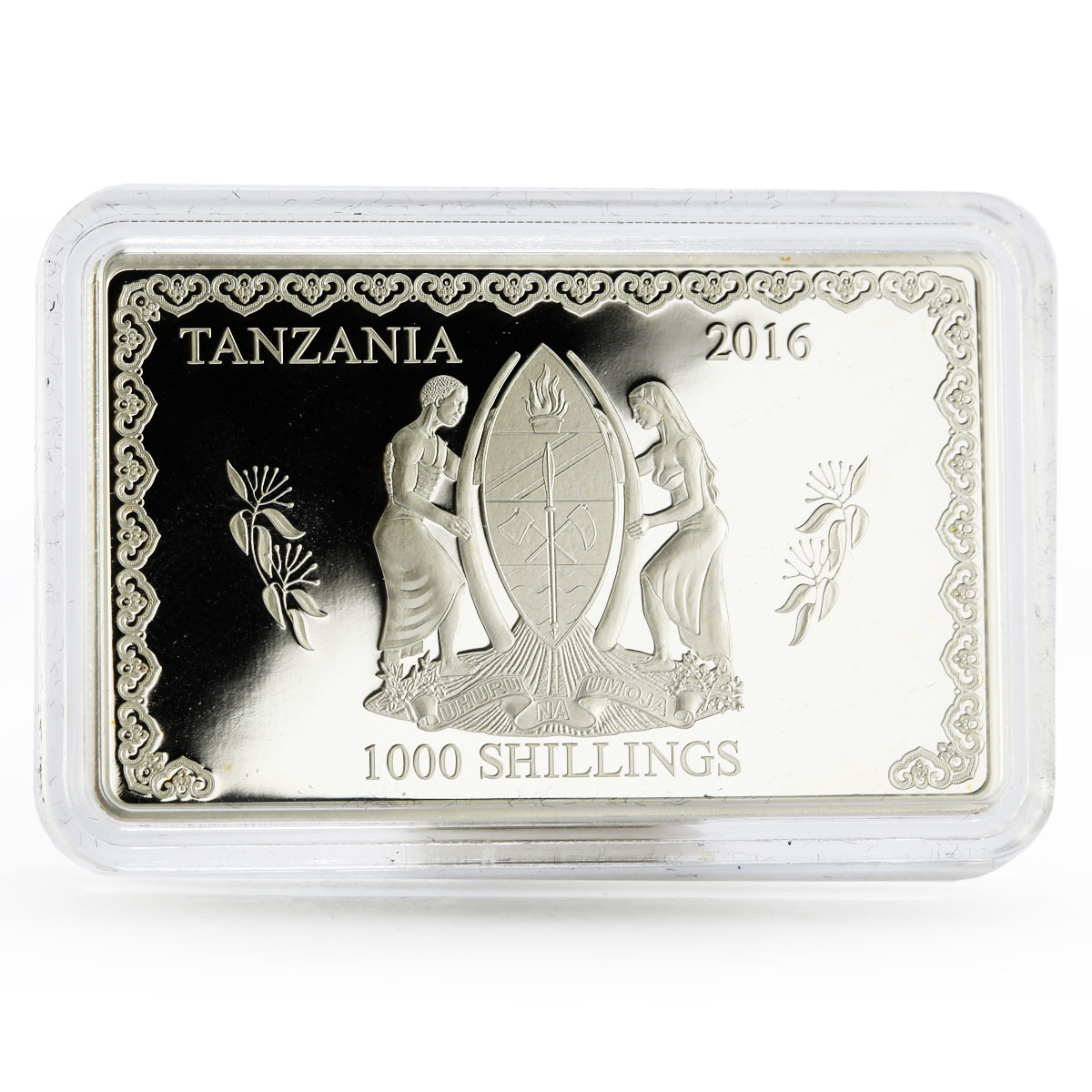 Tanzania 1000 shillings Year of the Monkey series Wisdom Monkey silver coin 2016