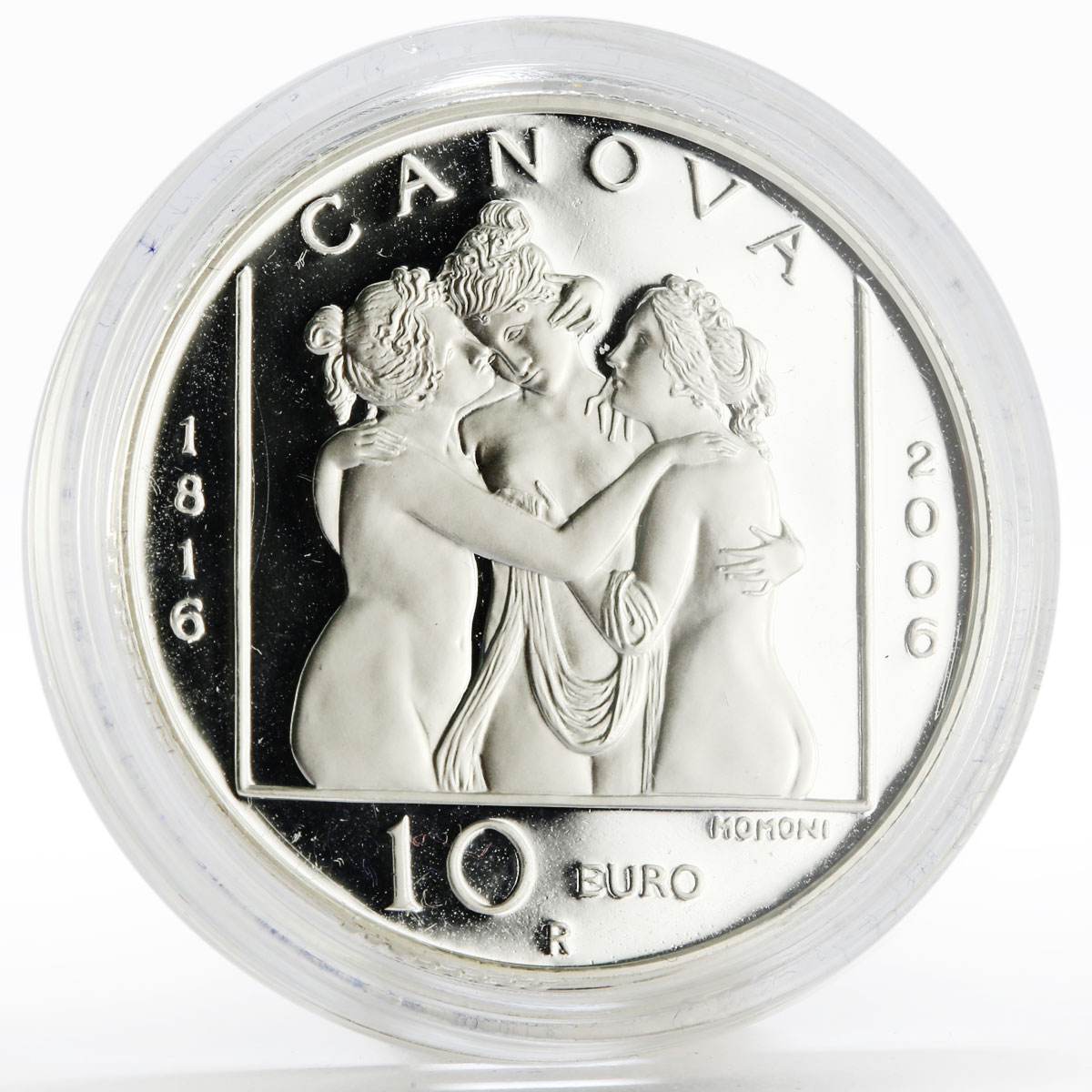 San Marino 10 euro 190th Birth of the Sculptor Antonio Canova silver coin 2006