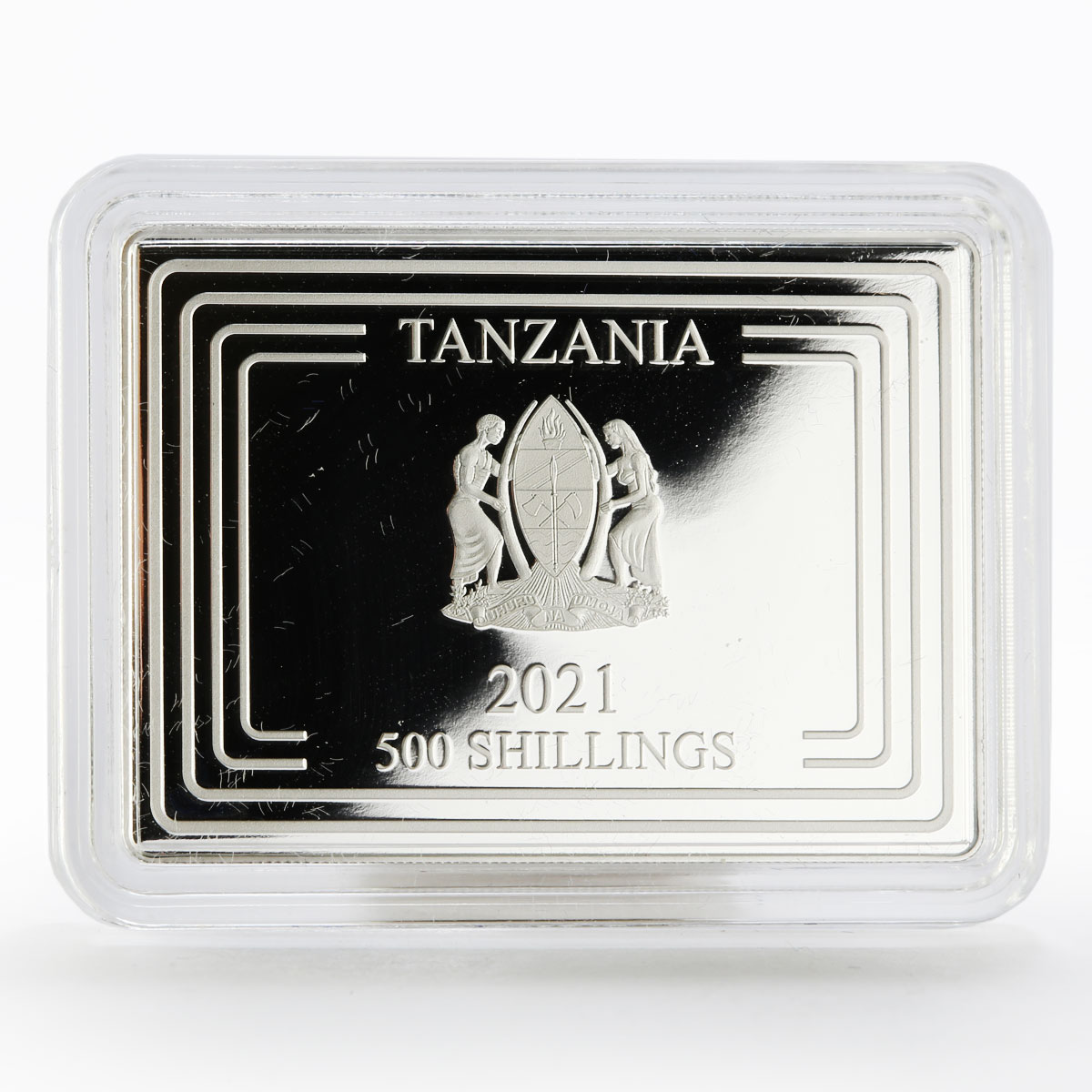 Tanzania 500 shillings Lunar Calendar series Year if the Ox silver coin 2021