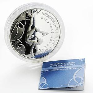 Belarus 100 rubles Olympic Games series Figure Skating silver coin 2008