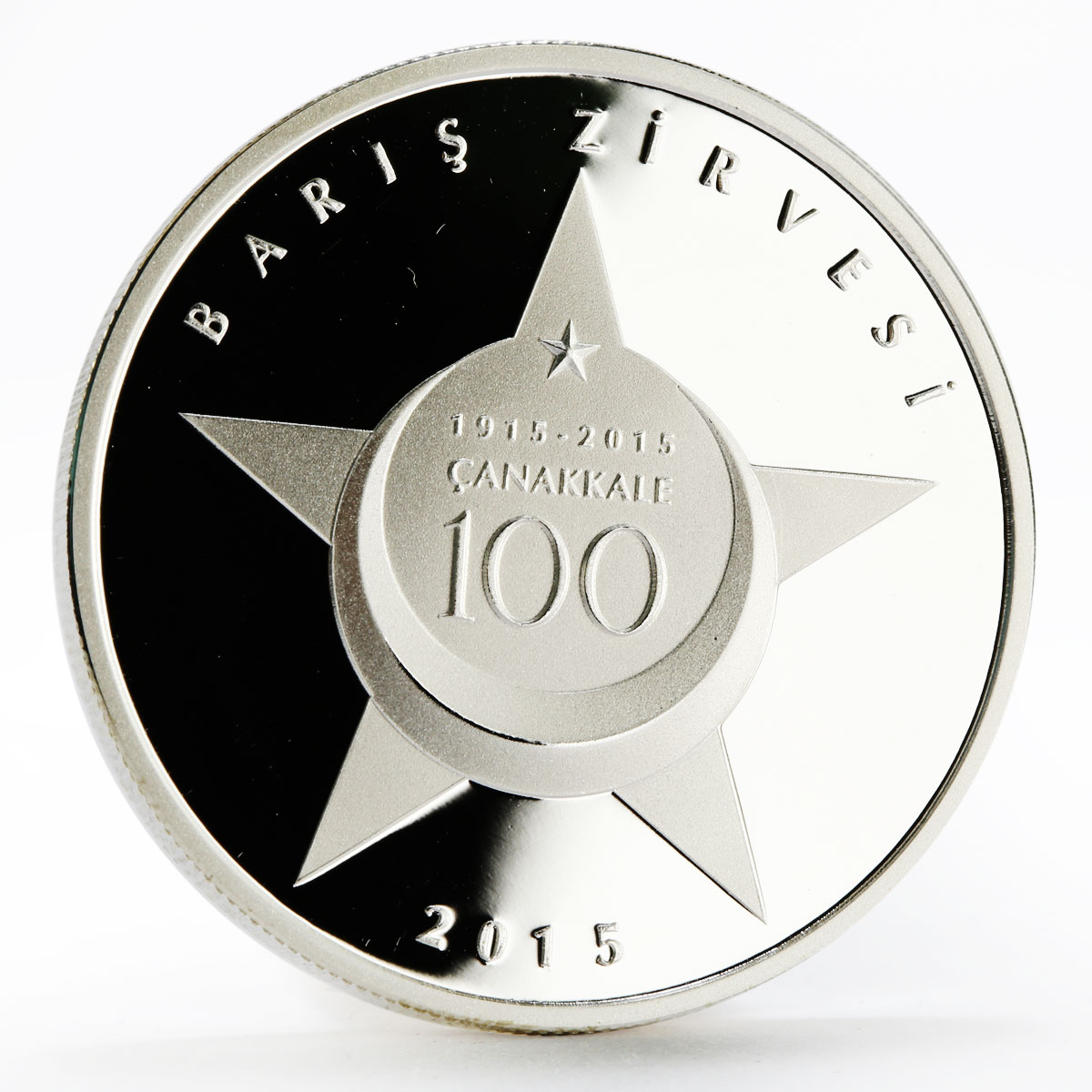 Turkey 20 lira 100th Anniversary of the Battle for Canakkale silver coin 2015