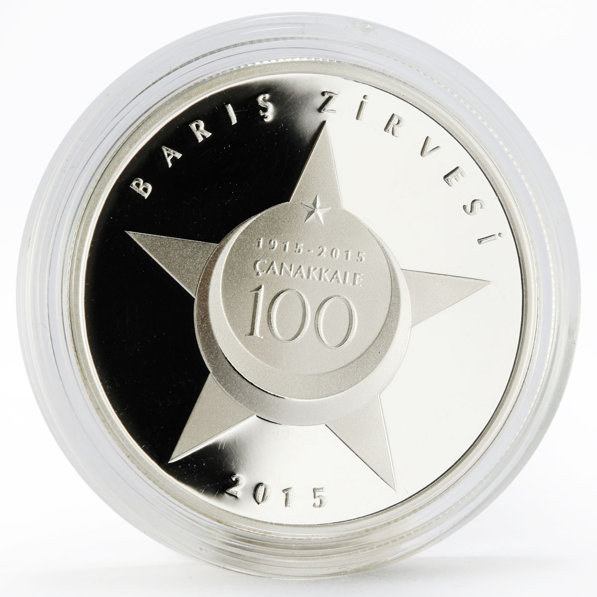 Turkey 20 lira 100th Anniversary of the Battle for Canakkale silver coin 2015