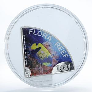 Coral Sea Islands Territory 10 dollars Flora Reef Orange Angel coin 2017