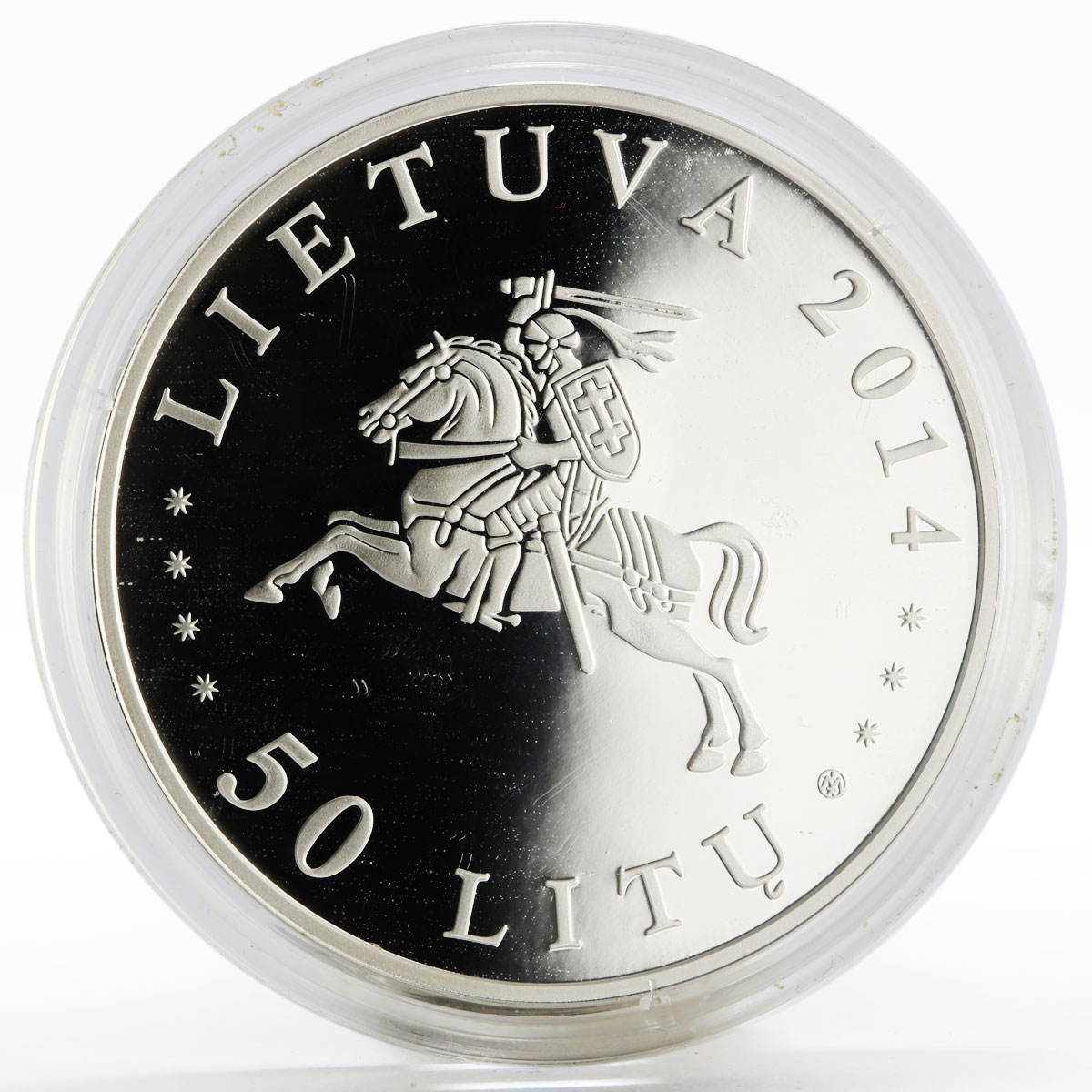 Lithuania 50 litu 25 Years of the Vytautas Magnus University silver coin 2014