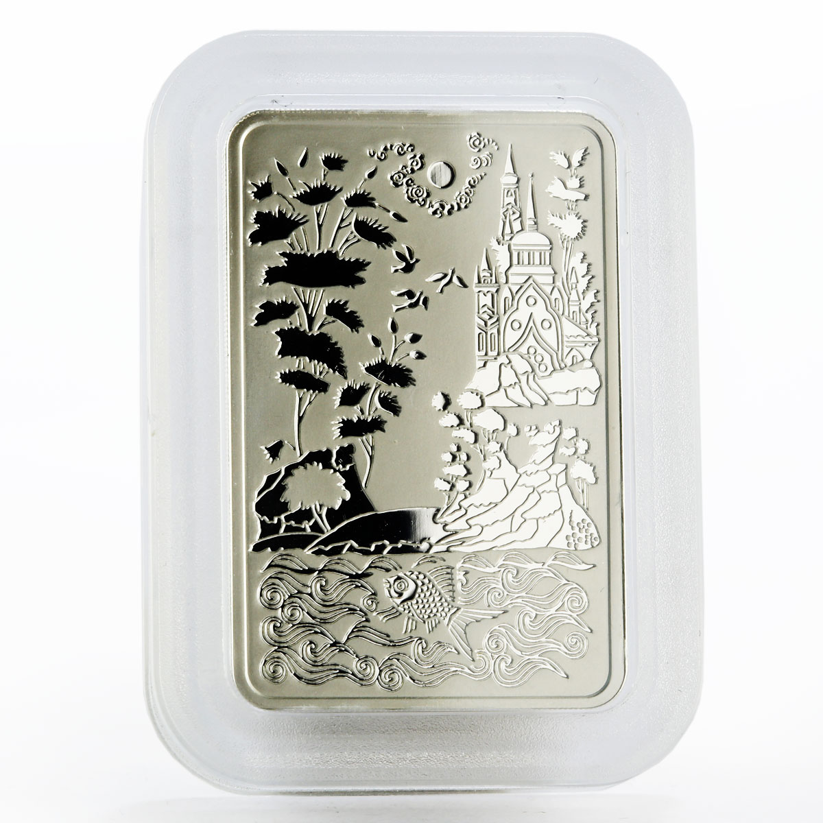 Tokelau 2 dollars Russian Folk Crafts series Palekh Art silver coin 2014