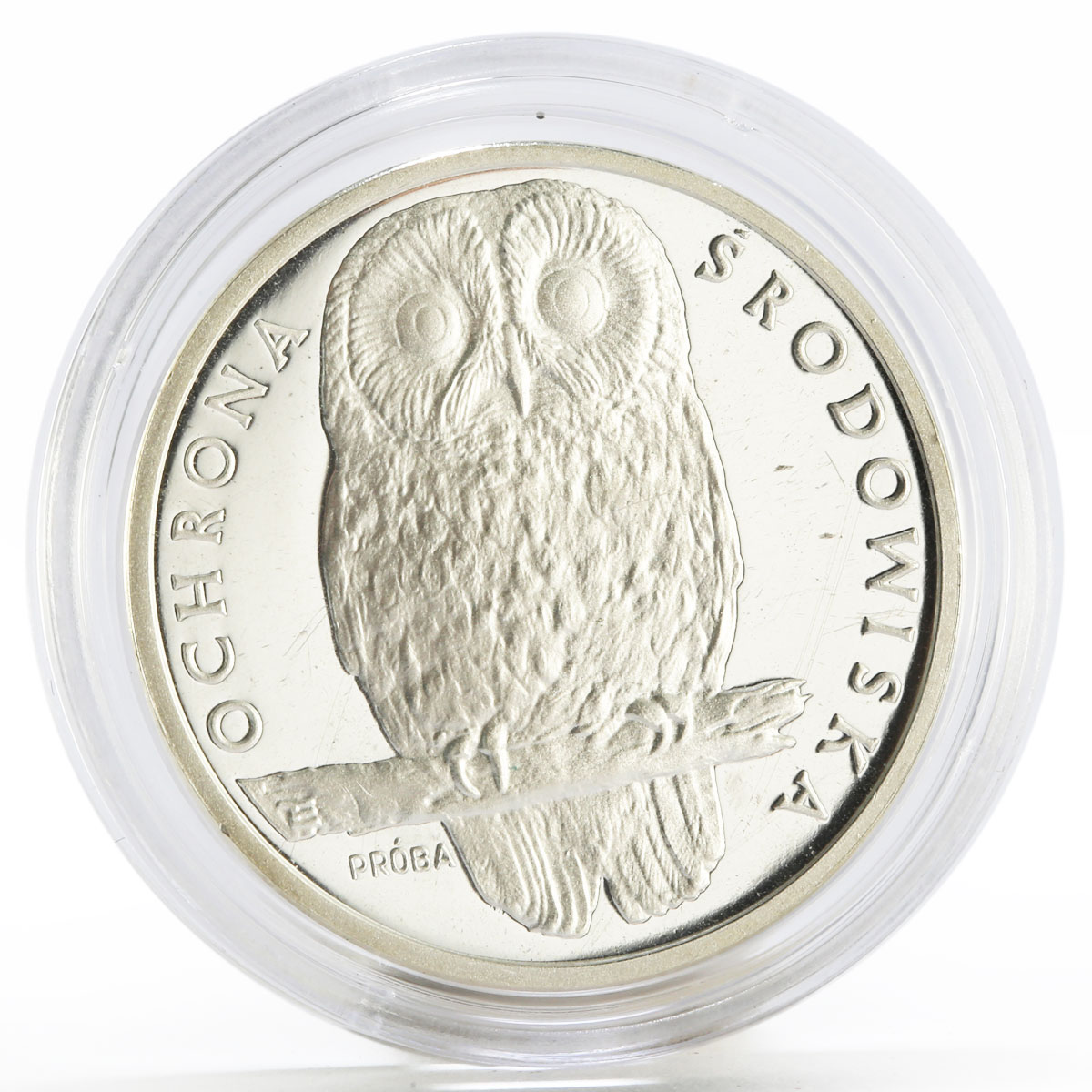 Poland 1000 zlotych Animal series Owl proba proof silver coin 1986