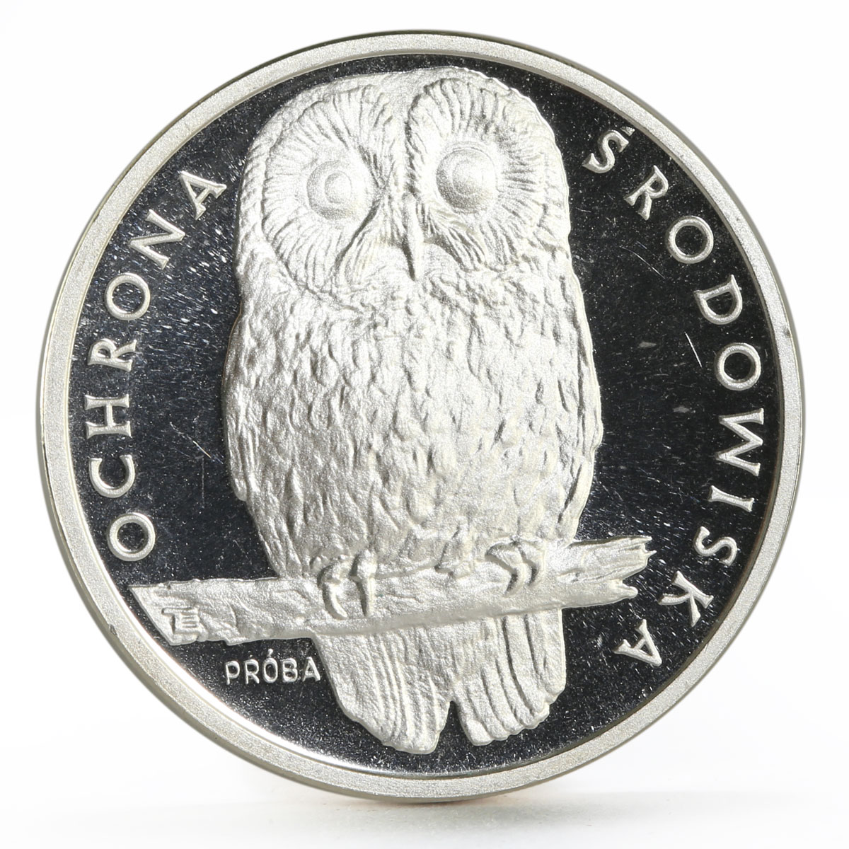 Poland 1000 zlotych Animal series Owl proba proof silver coin 1986