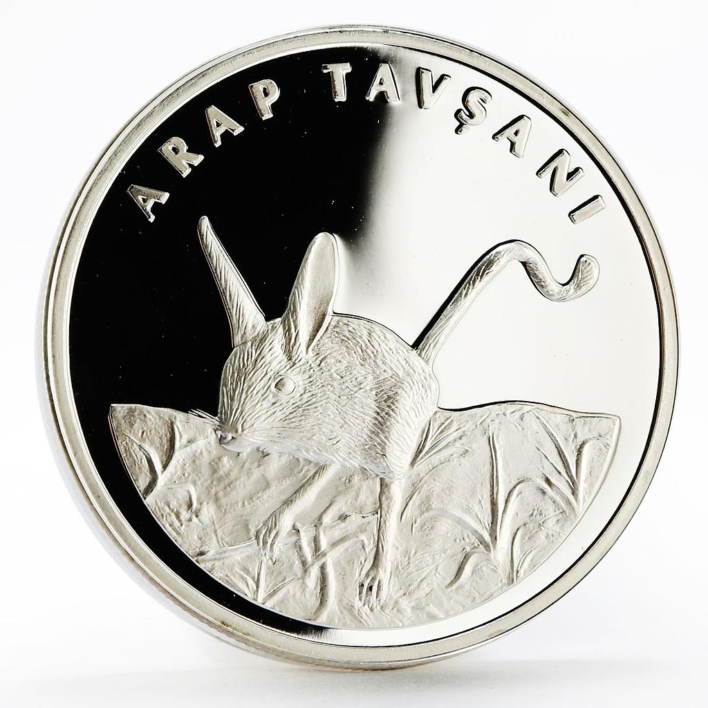 Turkey 20 lira Animal series Five-Toed Jerboa proof silver coin 2005